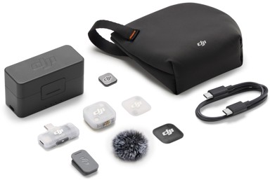 DJI Mikrofon Mic Mini 2 1 TX + 1 mobilni RX + kućište za punjenje 5000223172, crni