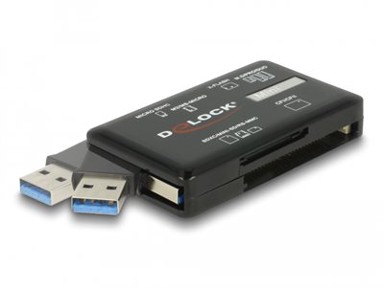 DELOCK Čitač memorijskih kartica USB 3.2 Gen1 SuperSpeed, CF, SD, MS, xD, M2, Micro SD