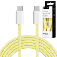 KRÜGER&MATZ USB-C – USB-C kabel Basic, 1 m, 60 W, žuti