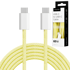 KRÜGER&MATZ USB-C – USB-C kabel Basic, 1 m, 60 W, žuti