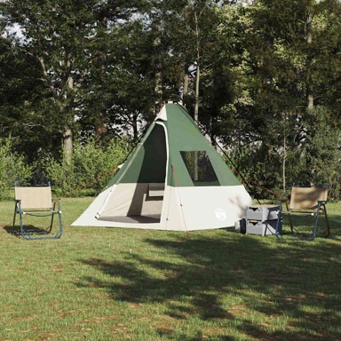 Šator s krovom sa zračnim otvorom 383 x 338 x 217 cm, zelena