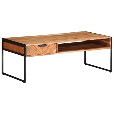 Stolić za kavu, 110 x 55 x 40 cm, masivno drvo bagrem