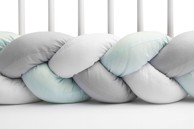 SENSILLO Ogradica za dječiji krevetić, siva