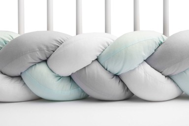 SENSILLO Ogradica za dječiji krevetić, siva