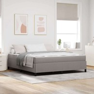 Krevet s opruga kutije 180 x 200 cm, taupe i crna