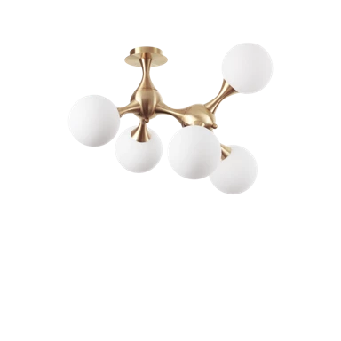 Nodi IDEAL LUX Stropna lampa ID241050, PL5, ottone, E14