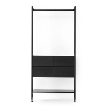 HAMMEL FURNITURE Crni regal za predsoblje Edge by 