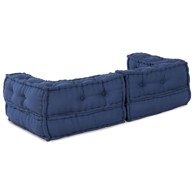 Modularni pouf, 140 x 70 x 36 cm, indigo