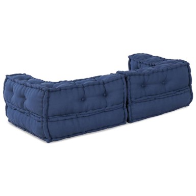 Modularni pouf, 140 x 70 x 36 cm, indigo