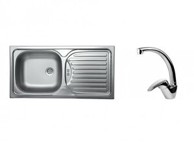 SINK SOLUTION Set sudoper i slavina Faro, inox