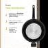 BE LIVING Wok tava Delight Black, 32 cm