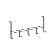 METALTEX Crna metalna vješalica za vrata 38 cm, Lava