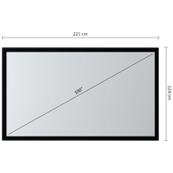 MACLEAN Platno za projektor MC-921, 221 x 124 cm