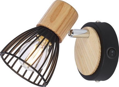 FEROTEHNA Zidna svjetiljka 1xE14 25W Wood 1, drvena