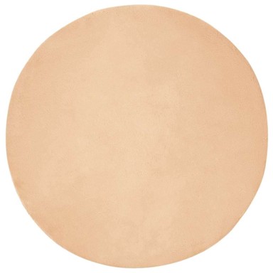 Tepih od umjetnog zečjeg krzna, Ø200 cm, poliester, sivo-smeđa