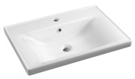 AQUALINE SAVA 70 Umivaonik, 70x46 cm, za namještaj, keramika, bijela