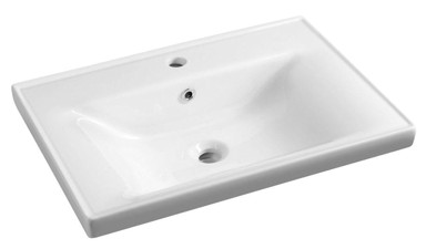 AQUALINE SAVA 70 Umivaonik, 70x46 cm, za namještaj, keramika, bijela