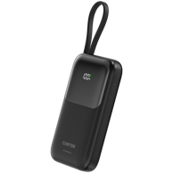 CANYON Powerbank OnPower 101 s ugrađenim kabelom, 10. 000 mAh, PD22,5W, crni, CNS-CPB101BK