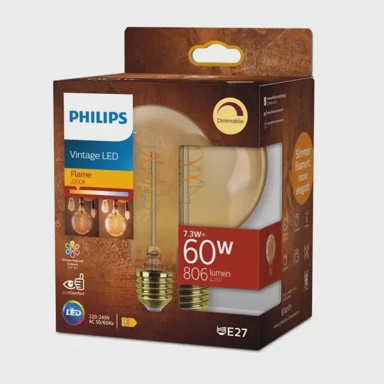 PHILIPS LED žarulja, E27, 7,3 W, 806 lm, 2200 K