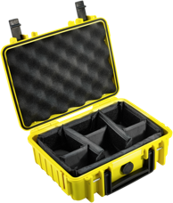 B&W Vanjski Kofer Tip 1000 žuti podstavljeni pregradni umetak