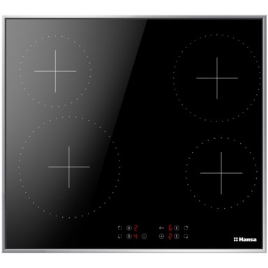 HANSA Ploča za kuhanje BHC66377, crna, staklokeramika