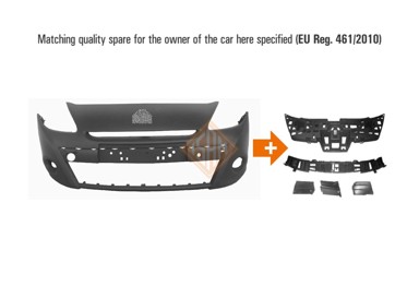 ISAM Prednji branik Renault Clio 05-13, 09-, 15″, 1438113