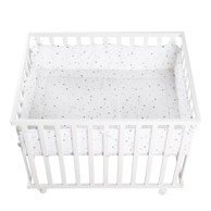 ROBA Bijeli putni krevetić 100x75 cm Sternenzauber