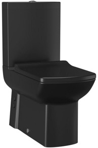 CREAVIT WC kombinacija LARA, donji/stražnji odljev, crna mat