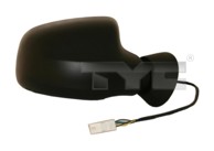 TYC Retrovizor Dacia Logan 04-12, crni, lijevi, 08-, električni, grijani, Sandero/Duster 12-18