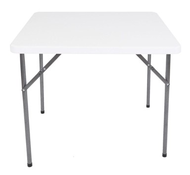 ROJAPLAST Stol, ugostiteljski, sklopivi, 86x86 cm, bijeli