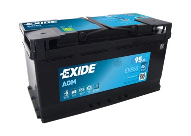 EXIDE Akumulator Start/Stop AGM EK950 95Ah D+ 35,3x17,5x19,0 (850A)