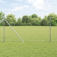 Komplet ograde, set od 2, pocinčani čelik, 25x1 m, proširivo