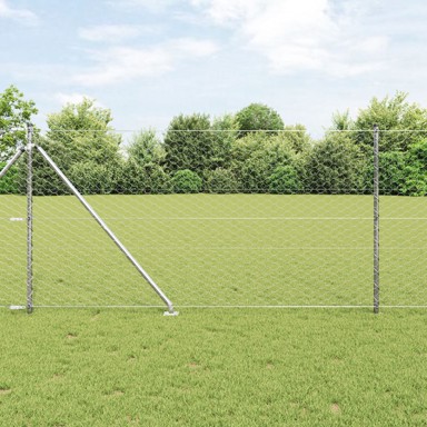 Komplet ograde, set od 2, pocinčani čelik, 25x1 m, proširivo