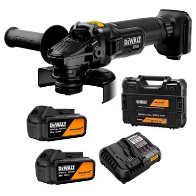 DEWALT Akumulatorska kutna brusilica, McLaren DCG45MP2T, 125 mm, 18 V, 2x 5,0 Ah, BL