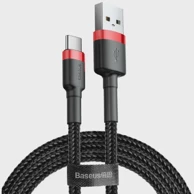 BASEUS Kabel USB-A to USB-C Cafule, crno-crveni, 2m