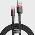 BASEUS Kabel USB-A to USB-C Cafule, crno-crveni, 2m
