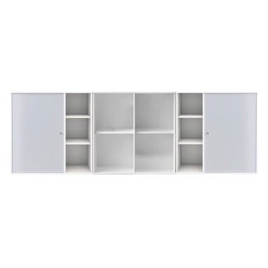 HAMMEL FURNITURE Bijela zidna komoda Mistral Kubus, 206x69 cm