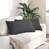 Jastučići za sofu 2 kom 80 x 40 cm, kordura tekstil, tamno sivi