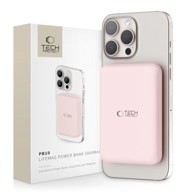 TECH-PROTECT LifeMag Powerbank PB10, 5. 000 mAh, MagSafe, ružičasta