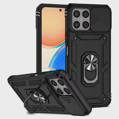 MAXMOBILE Maskica za Honor X6c, Anti-shock, s držačem, crna