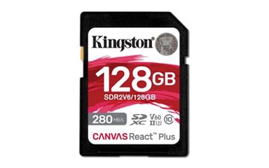 KINGSTON Memorijska kartica MC Canvas React Plus SDR, 128GB, Class 10, UHS-II, U3, V60