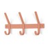 SPINDER DESIGN Metalna zidna vješalica u boji lososa Dexter