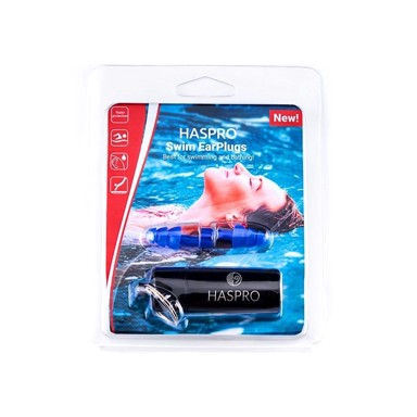 HASPRO Čepići za uši Swim silikonski plavi, 1 par