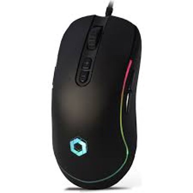 HIRO Gaming miš Hydra, crni, žični, optički, Pixart 3360 senzor, 12000 DPI (virt. 24000 DPI), 9 tipki, 134 g