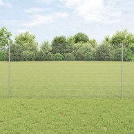 Opletena žičana ograda s 10 u stup 1.2x10 m, čelik, siva