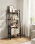 SONGMICS Ljestveni regal samostojeća polica s 4 razine 56 x 34 x 1375 cm smeđa