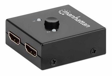 MANHATTAN Razdjelnik, 2x HDMI, dvosmjerni, 4K@60Hz, metalno kućište