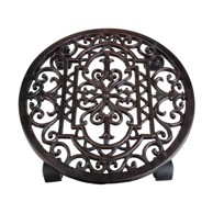 ESSCHERT DESIGN Metalni mobilni stalak za tegle za bilje ø 29 cm Ornament, metal, prirodna