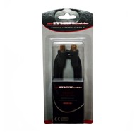 MAXCABLE Antenski koaksijalni kabel PLUG&JACK, M-Ž, 9.5 mm konektori, pozlaćeni, 1.5 m, crni