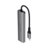 ACEFAST USB-C docking stanica J16, 5-u-1, 3 x USB-A 3.0, USB-C PD 90 W, HDMI 3840 x 2160 60 Hz, siva